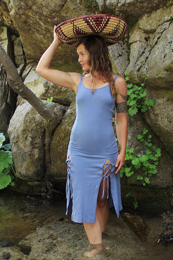 dresses by tribal Ruched Top Maxi Dress neck and deep V back Hawaiian Dress for Women Size